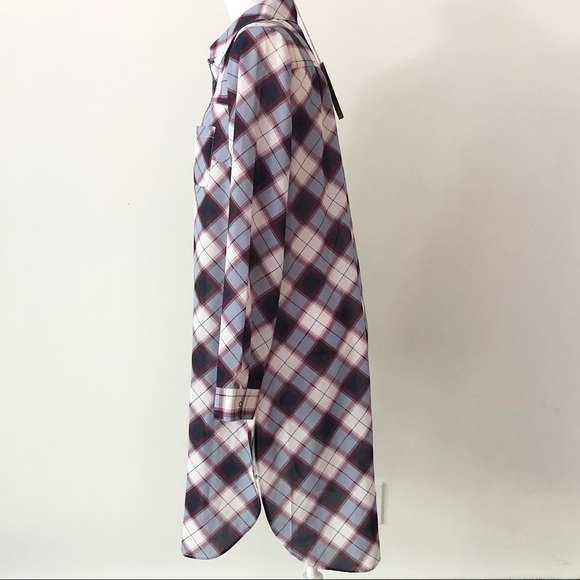 Prana | Burgundy & Blue Plaid Flint Tunic/Dress NWT - Picture 6 of 13